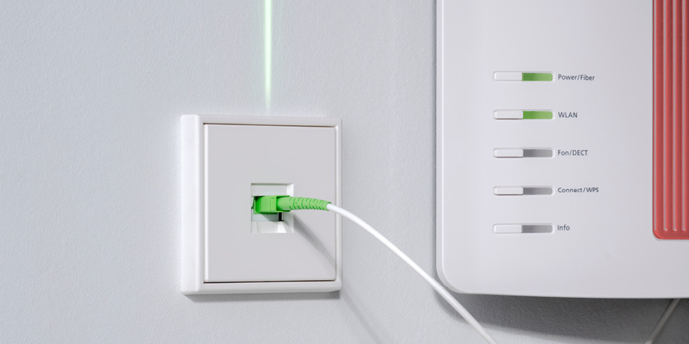Die neuen Glasfaser-Anschlussdosen bei ETF Elektrotechnik Frankfurt GmbH in Eschborn